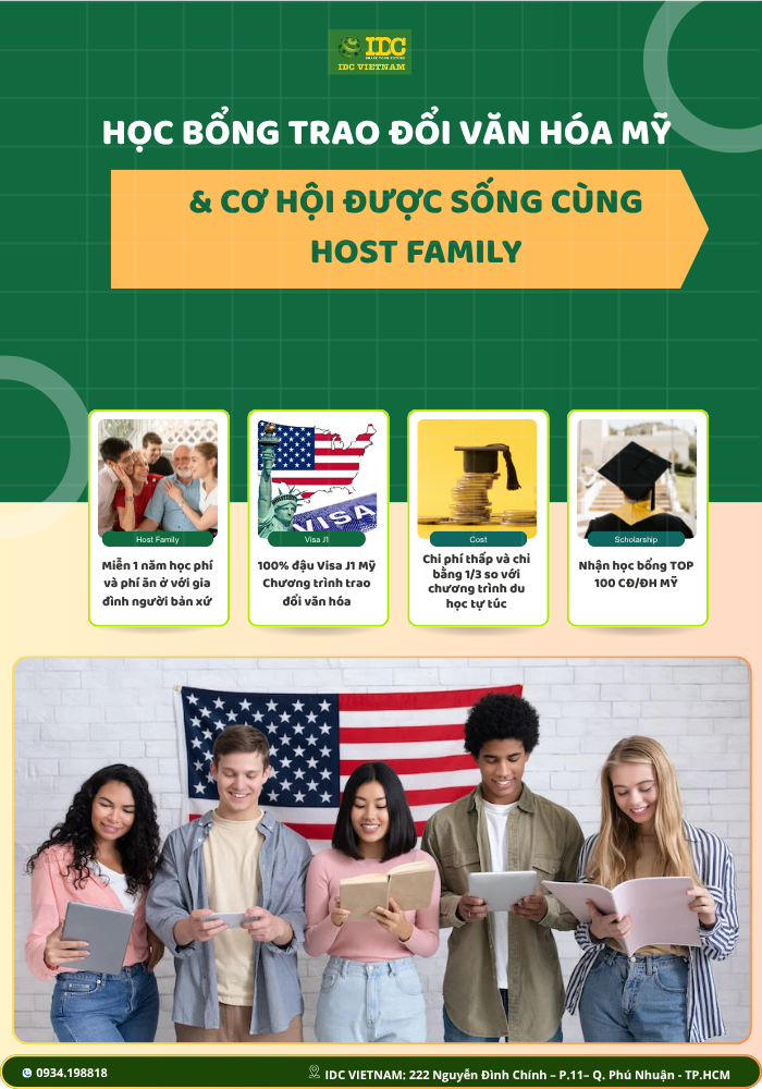 Học bổng trao đổi văn hoá Mỹ 2025