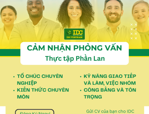 BÀI VIẾT CẢM NHẬN VỀ CÁC BUỔI PHỎNG VẤN CỦA TỔ CHỨC BÊN PHẦN LAN.