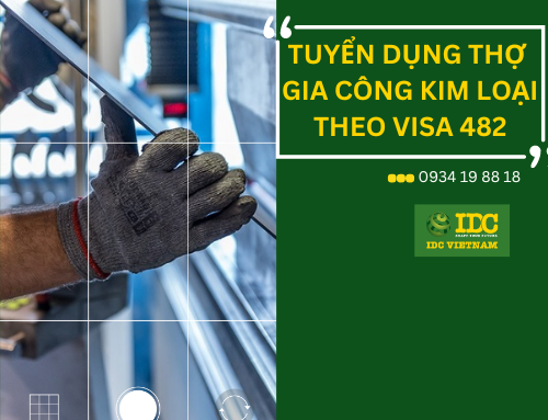 Định cư lao động Úc với công việc Thợ gia công kim loại