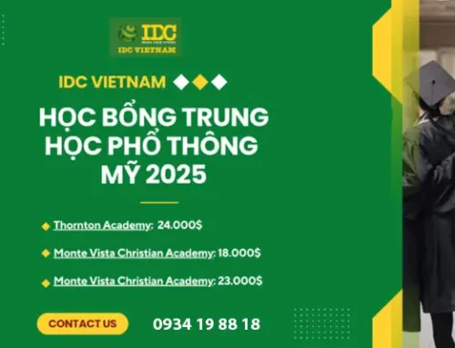 HỌC BỔNG TRUNG HỌC PHỔ THÔNG MỸ 2025