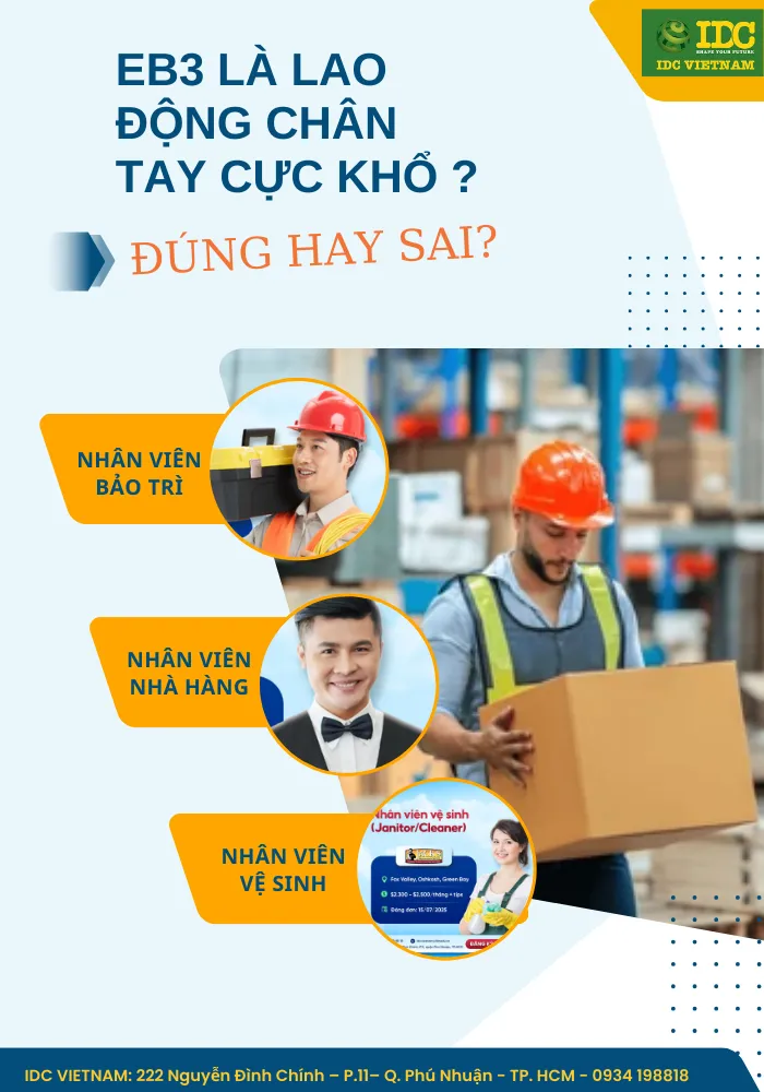 EB3 là lao động chân tay cực khổ phải không?