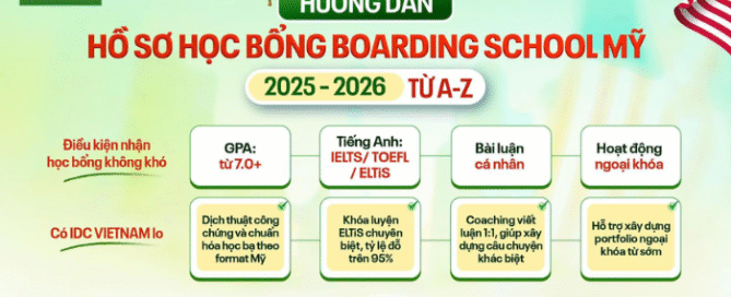 học bổng Boarding School Mỹ