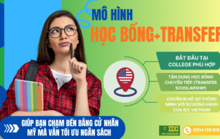 mô hình học bổng + Transfer du học Mỹ